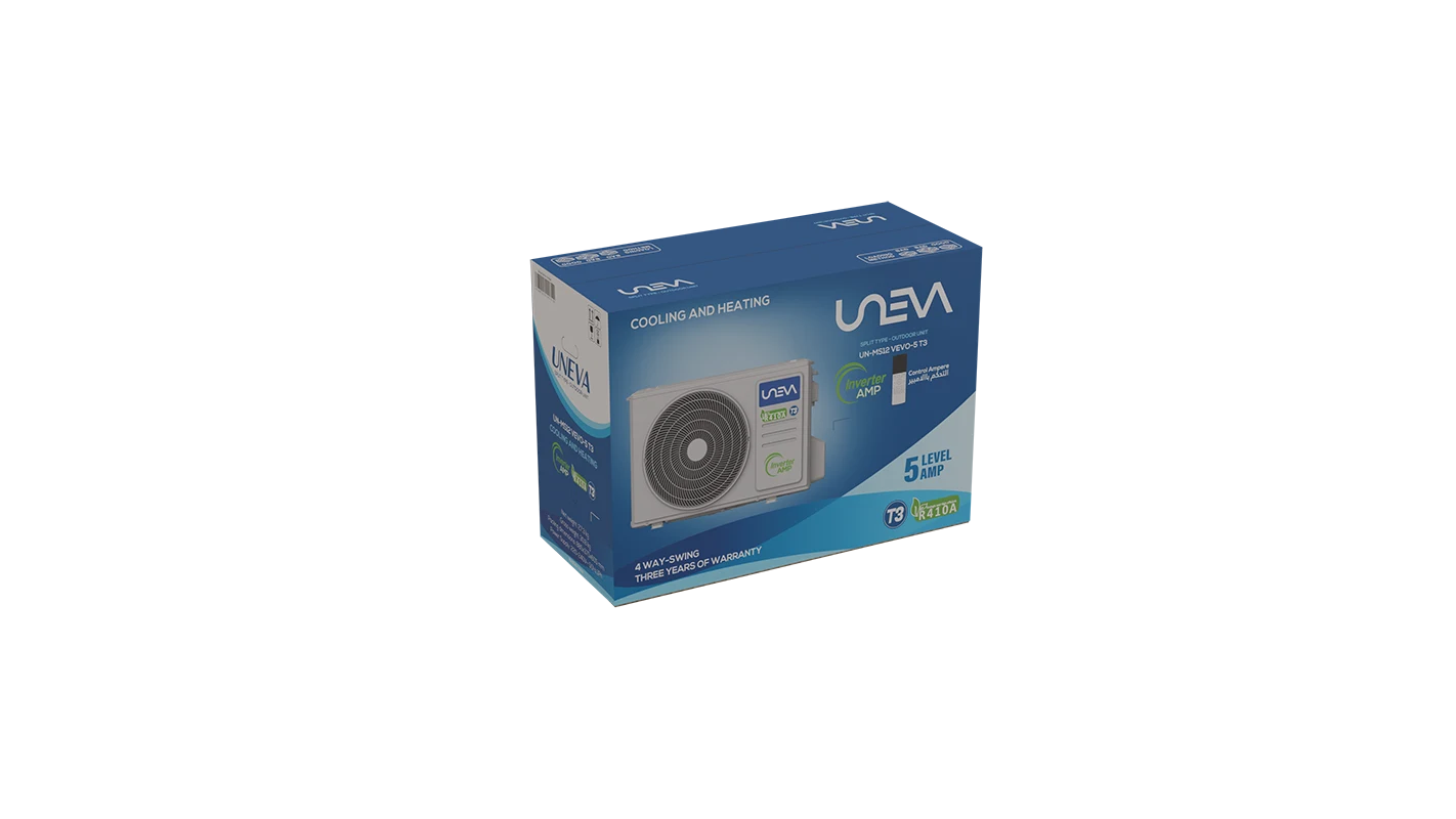کولر گازی یونیوا سری VEVO — جعبه یونیت خارجی